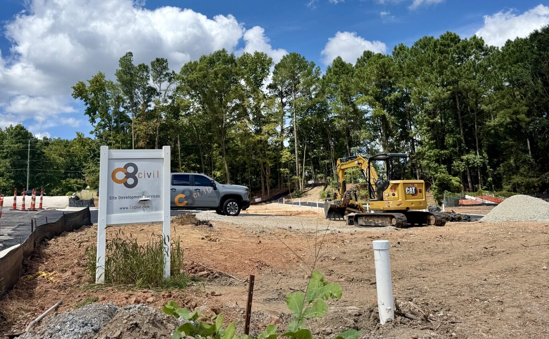 Pre-construction of Proximity Pointe townhomes