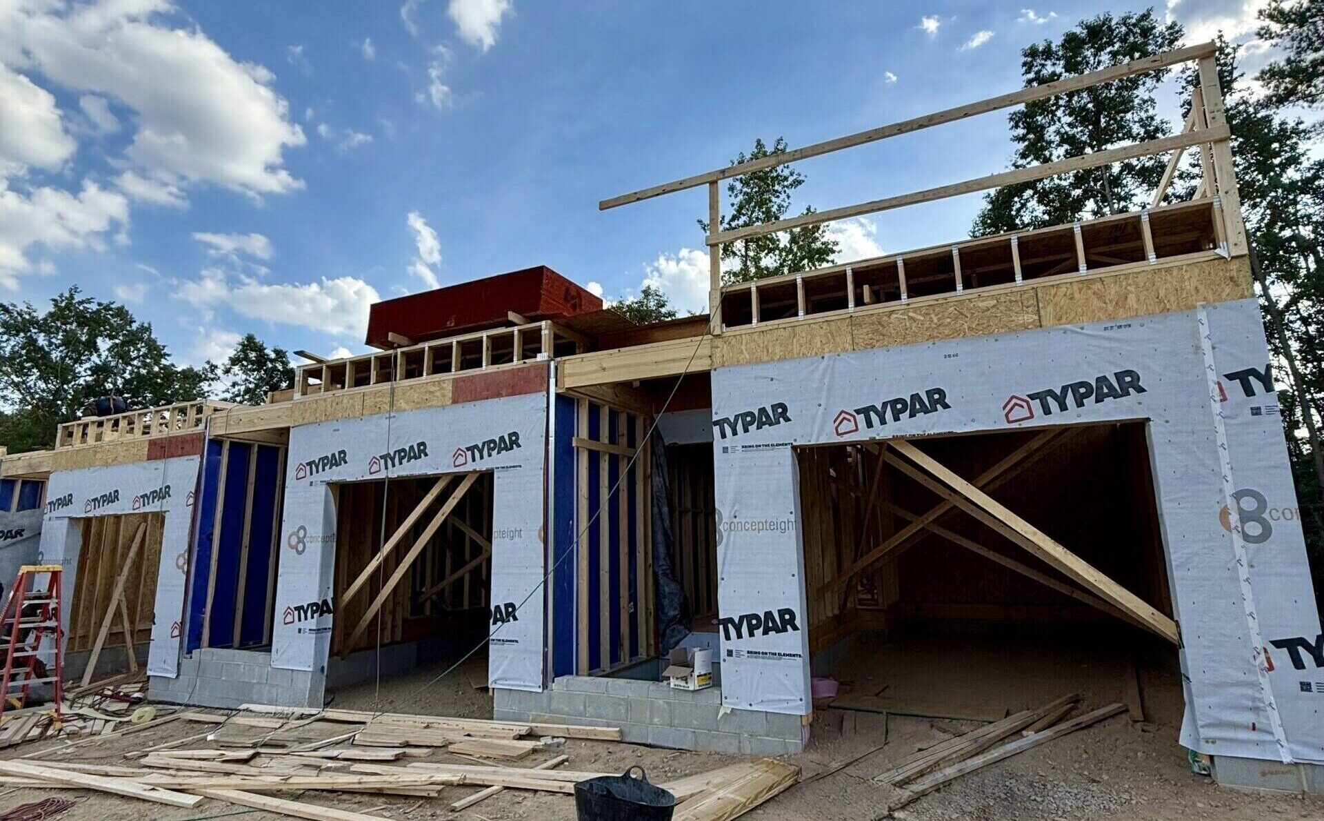 Mitchell Mill Townhomes, Construction Site