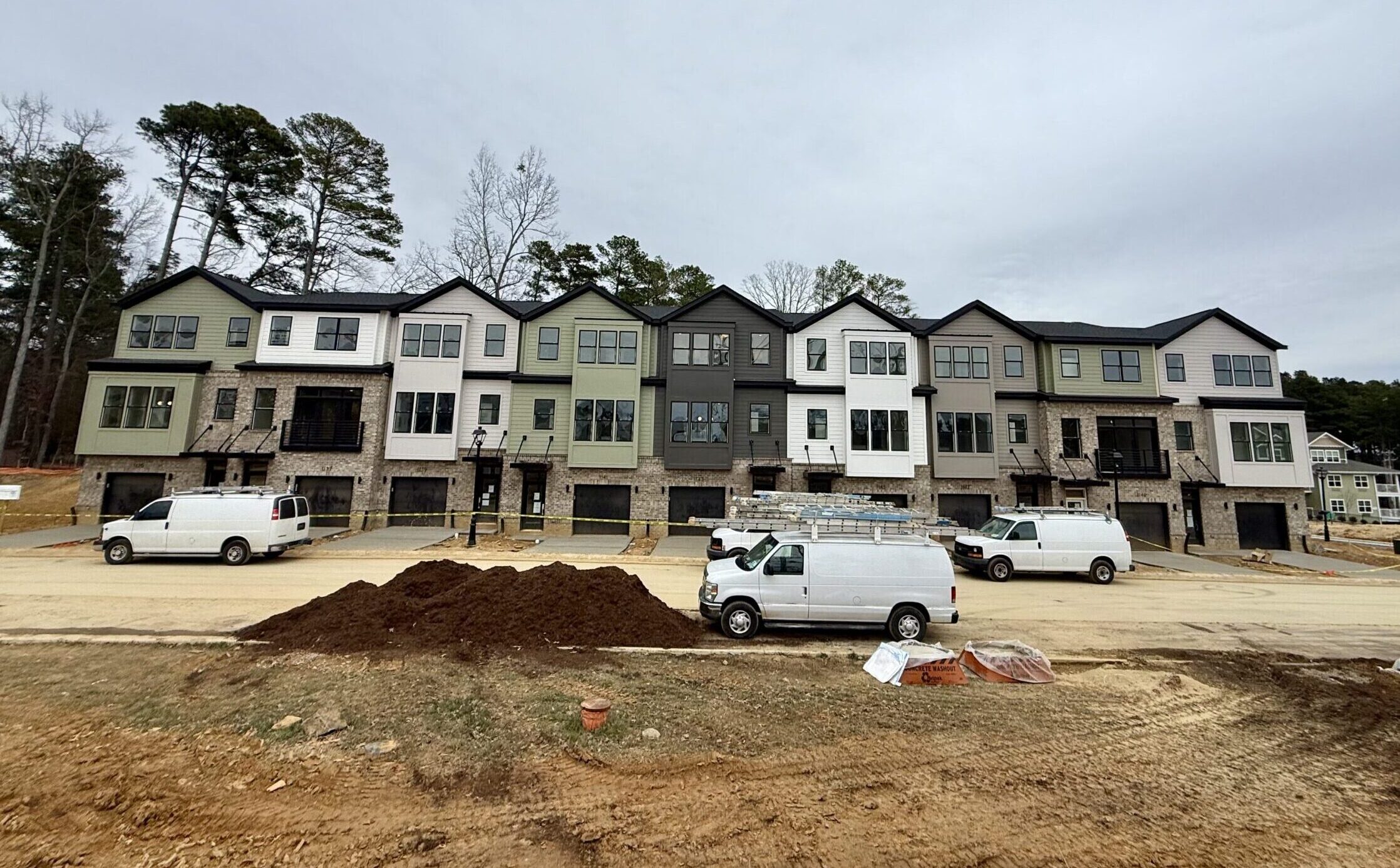 Updated construction with Concept Eight on Coker Place